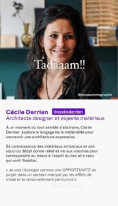 Cécile Derrien Experte Matériaux